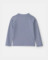Toddler Boy Long-Sleeve Rashguard - Blue