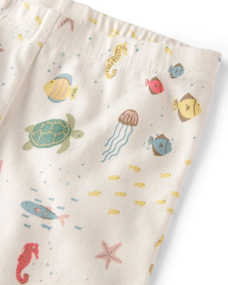 Toddler 2-Piece Organic Cotton Pajamas in Under the Sea