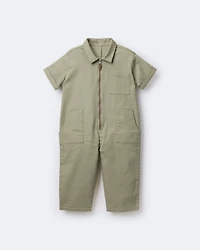Toddler Day Out™ Cropped Jumpsuit - Olive