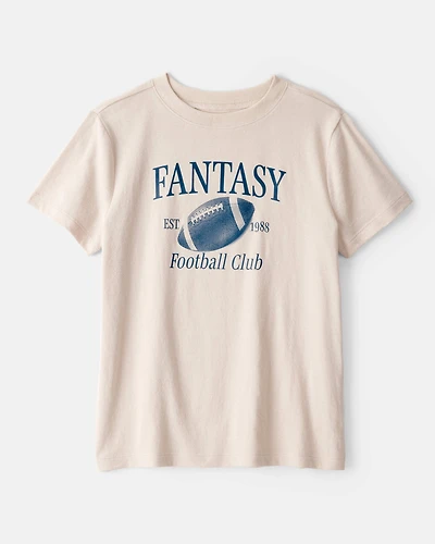 Boys Fantasy Football Short-Sleeve Graphic Tee - Tan