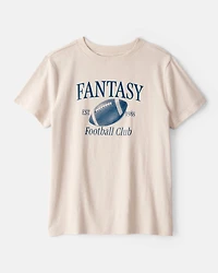 Boys Fantasy Football Short-Sleeve Graphic Tee - Tan