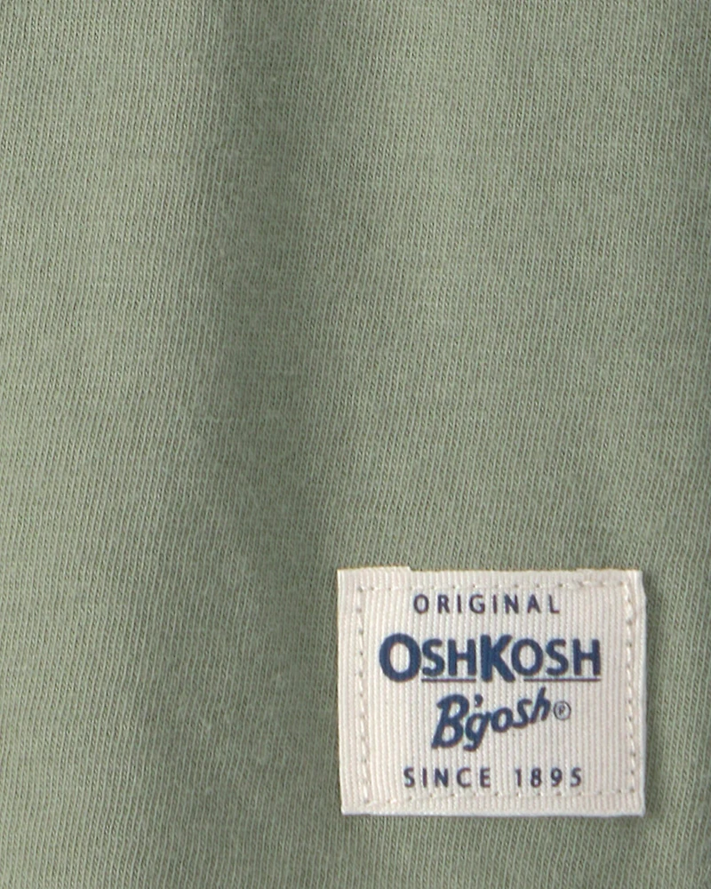 Toddler Boy Short-Sleeve Henley T-Shirt - Olive