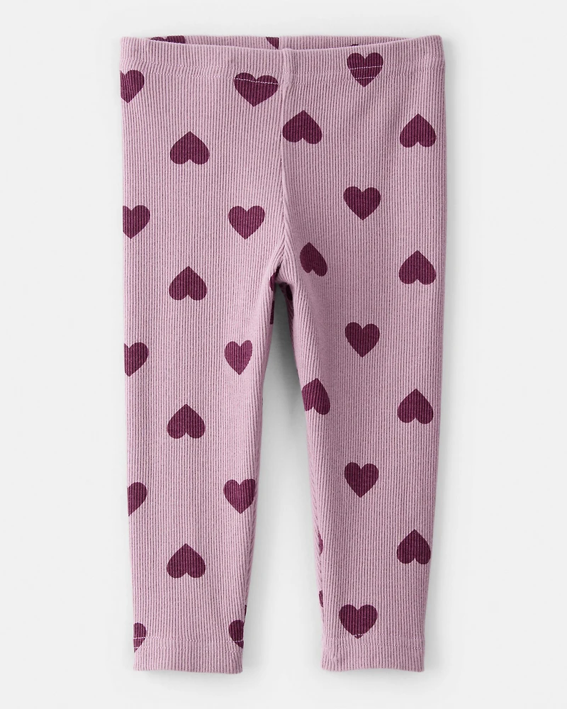 Baby Girl Teddy Fleece Quarterzip & Legging Set - Purple