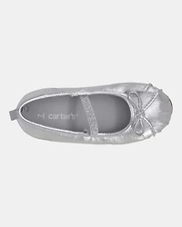 Toddler Ballet Slippers - Silver