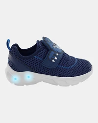 Toddler Dinosaur Light-Up Athletic Sneakers - Navy