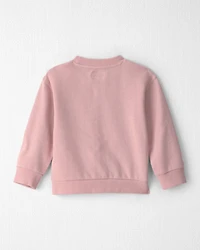 Toddler Girl Organic Cotton Big Sis Pullover