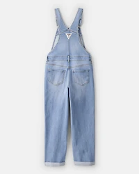 Girls Denim Overalls - Light Wash