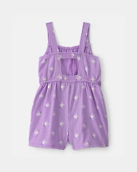 Toddler Girl Fish Romper - Purple