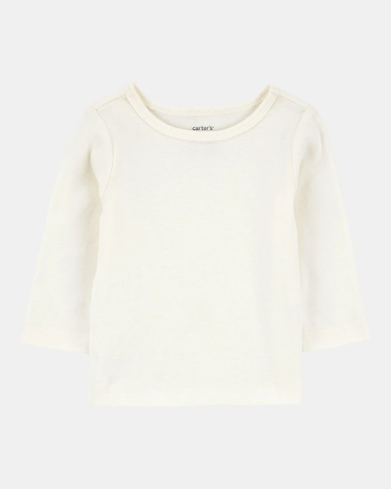 Baby 2-Piece Bird Print Long-Sleeve Tee & Overall Set