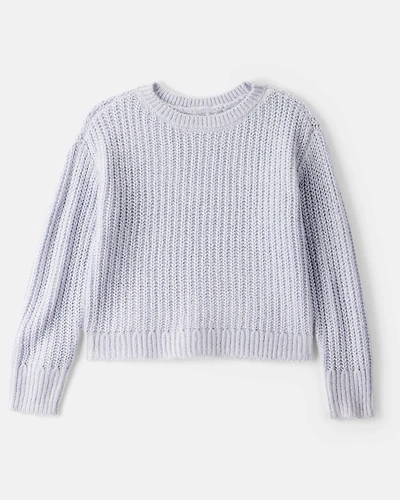 Girls Long-Sleeve Sweater - Blue