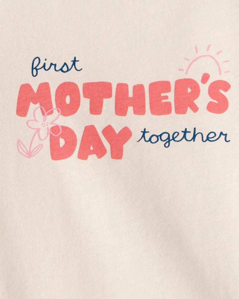 Baby 'Mother's Day' Graphic Bodysuit - Cream