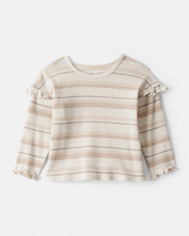 Baby Girl Striped Long-Sleeve Top