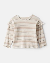 Baby Girl Striped Long-Sleeve Top