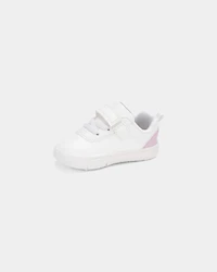 Baby Girl Every Step® First Walker Shimmer Heart Sneakers - White/Pink