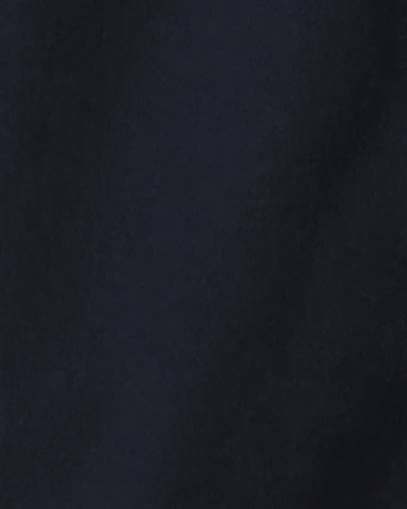 Boys Flat Front Fashion Pants - Black