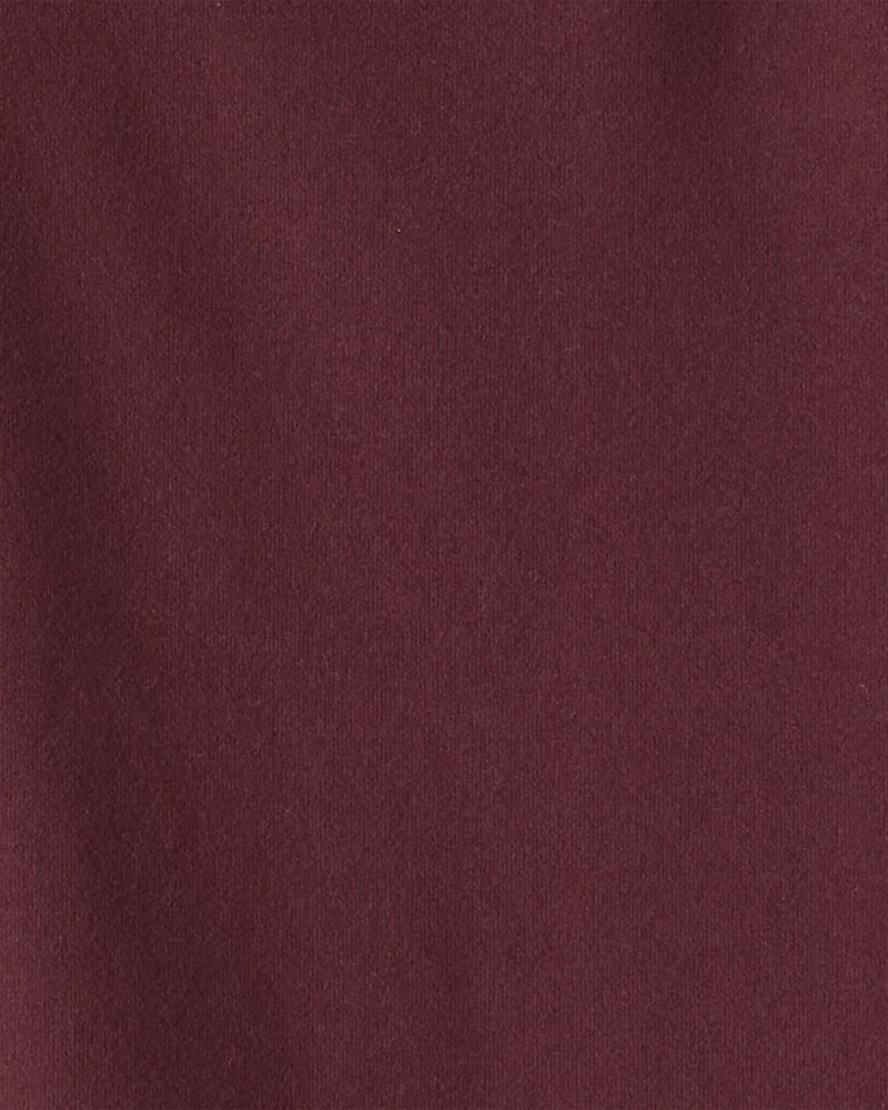 Boys 2-Piece Active Tee & Joggers Set - Burgundy/Grey