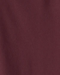 Boys 2-Piece Active Tee & Joggers Set - Burgundy/Grey