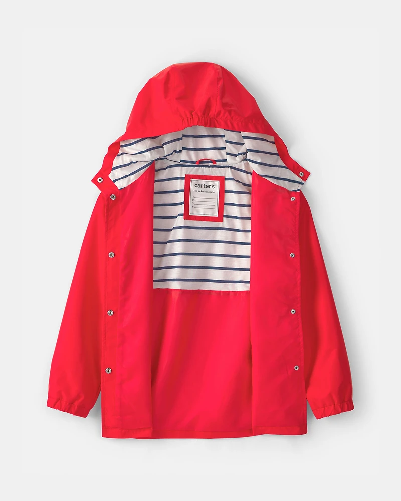 Boys Raincoat - Red