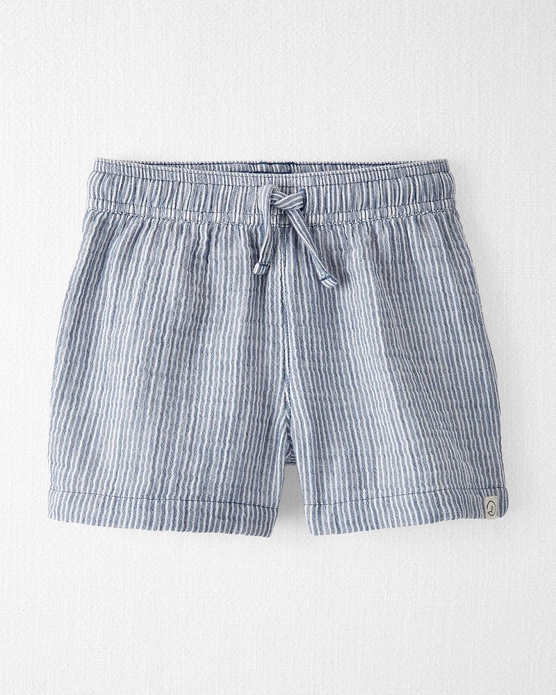 Toddler Boy 2-Piece Organic Cotton Gauze Top & Short Set