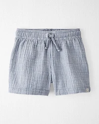 Toddler Boy 2-Piece Organic Cotton Gauze Top & Short Set