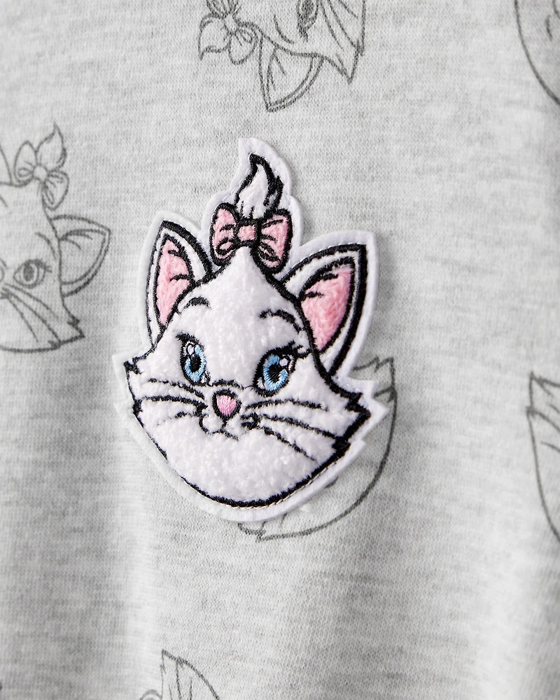 Girls Aristocats Marie Pullover Sweatshirt - Grey