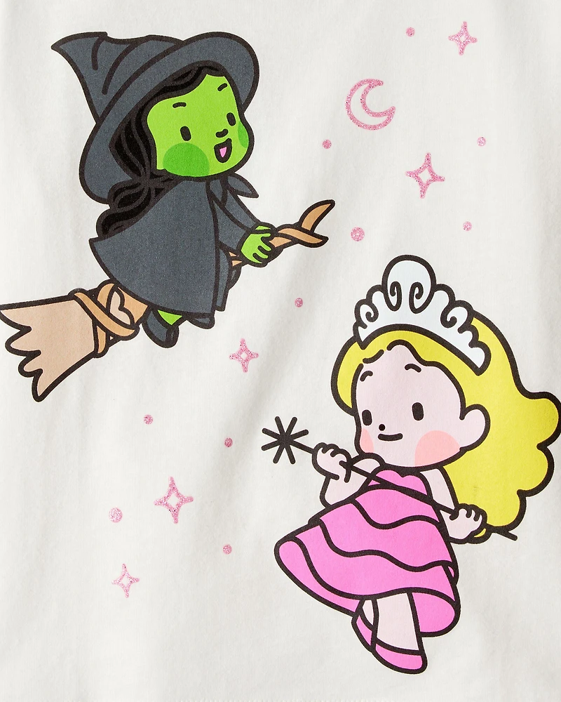 Toddler Girl Wicked Short-Sleeve Graphic Tee - Cream