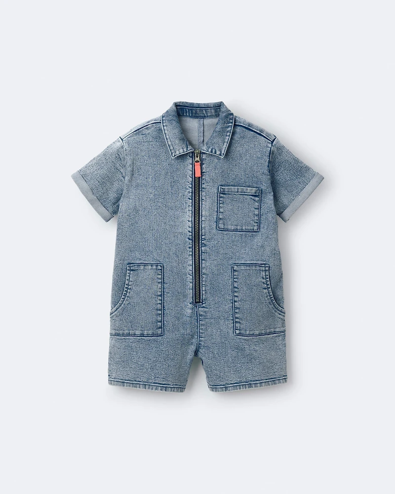 Toddler Girl Day Out™ Romper in Denim