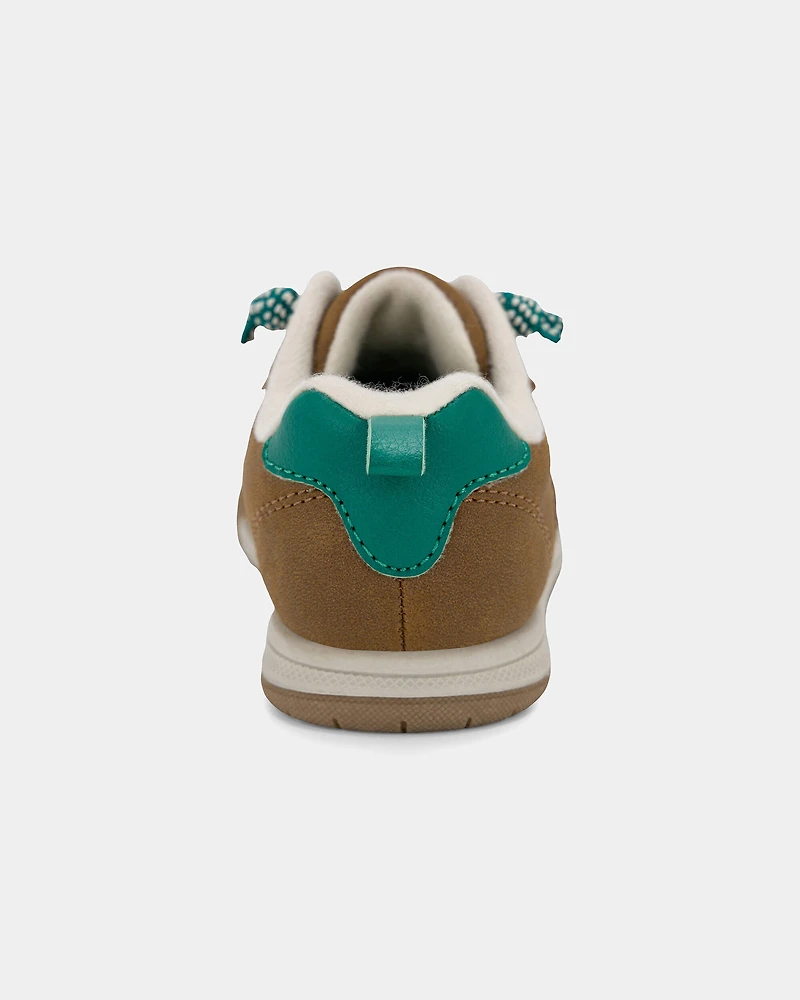 Toddler Boy Varsity Sneakers - Brown/Green