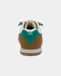 Toddler Boy Varsity Sneakers - Brown/Green