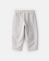 Toddler Girl Fleece Joggers - Grey