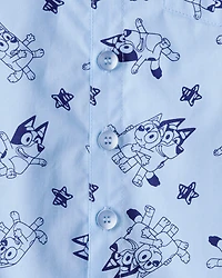 Toddler Boy Bluey Short-Sleeve Shirt - Blue