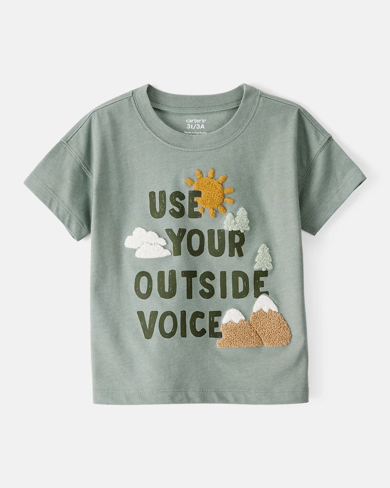 Toddler Boy Outdoor Voice Short-Sleeve Graphic Tee - Green