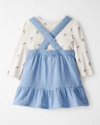 Baby Girl 2-Piece Organic Cotton Jumper Set