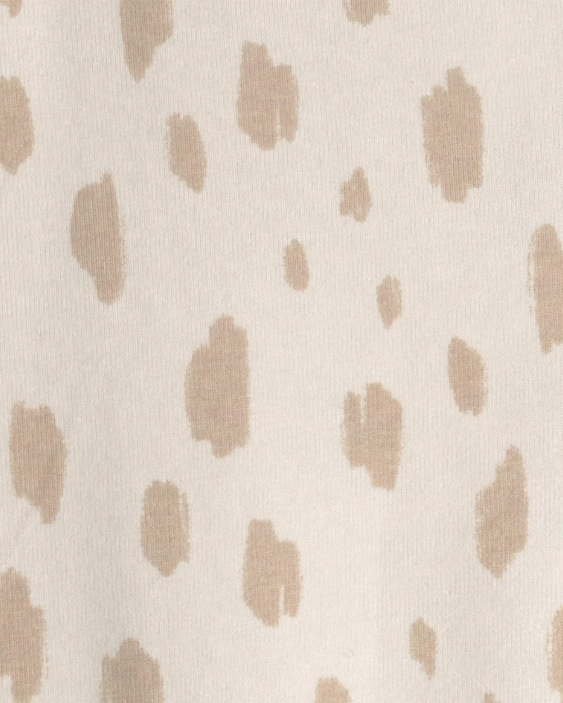 Toddler Girl Dots Pull-On Stretch Leggings - Cream