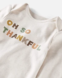 Baby 2-Piece Organic Cotton Oh So Thankful Set