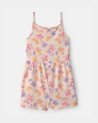 Girls Tropical Floral Romper
