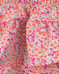 Baby Girl 2-Piece Floral Sleeveless Top & Short Set - Pink