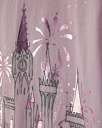 Girls Disney© Castle Graphic Tee - Pink