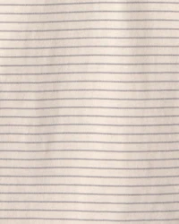 Boys Stripe Henley Tee - Cream