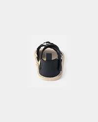 Baby Girl Crochet Sandals - Black