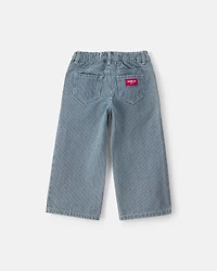 Girls Toddler Girl Hickory Stripe Denim Relaxed Jeans - Light Wash