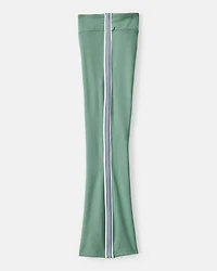 Girls Knit Flare Active Pants - Green