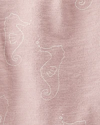 Baby 2-Piece Seahorse-Print Knit Set Made with Organic Cotton