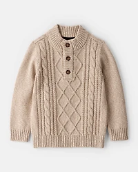 Toddler Boy Cable-Knit Long-Sleeve Sweater