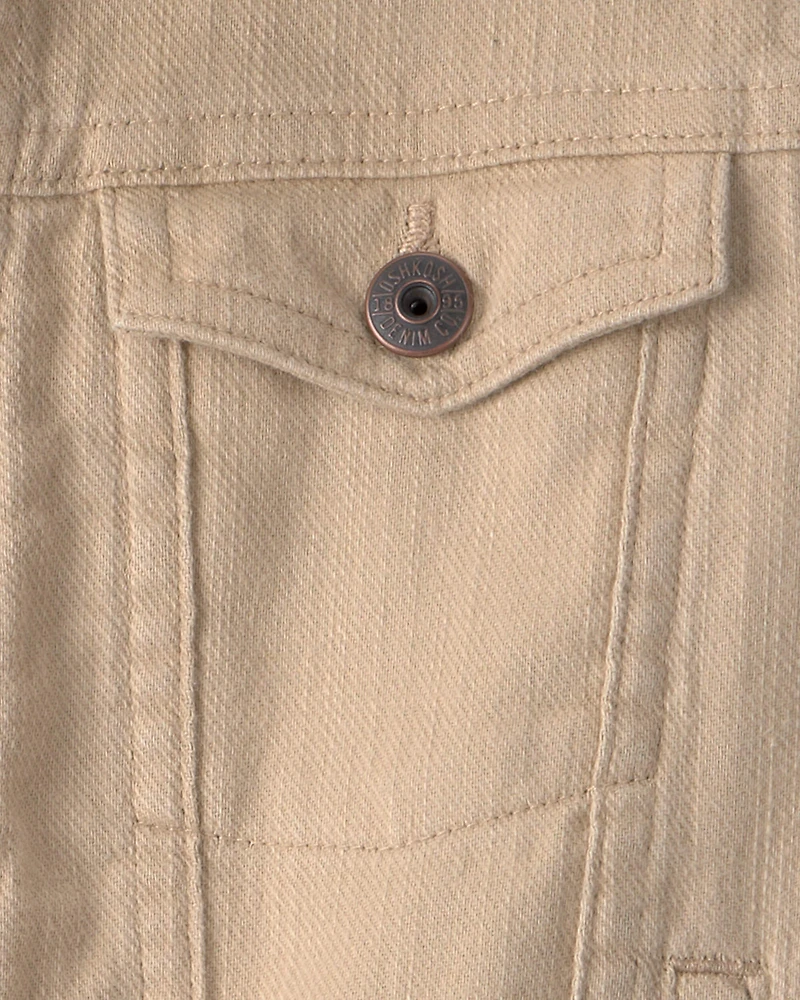 Toddler Twill Jacket - Tan
