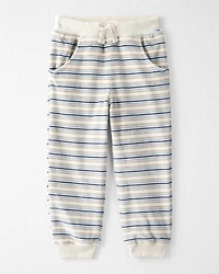 Toddler 2-Piece Organic Cotton Velour Set in Stripes