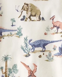 Toddler Dinosaur Print Organic Cotton Pajamas Set