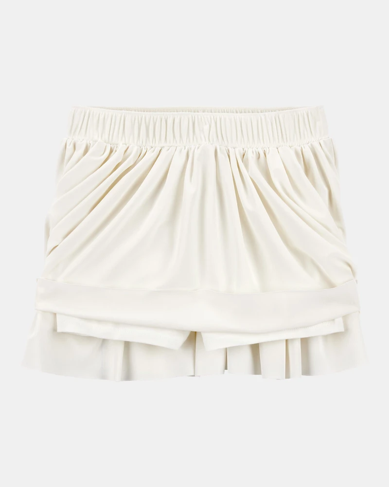 Kid Stretch Skort - White