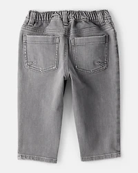 Baby Boy Tapered Washed Jeans - Grey