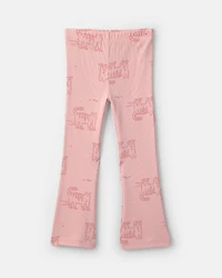 Baby Girl Cat Long-Sleeve Top & Pant Set - Pink